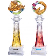 WS-52019脫蠟琉璃瓶身造型水晶獎盃